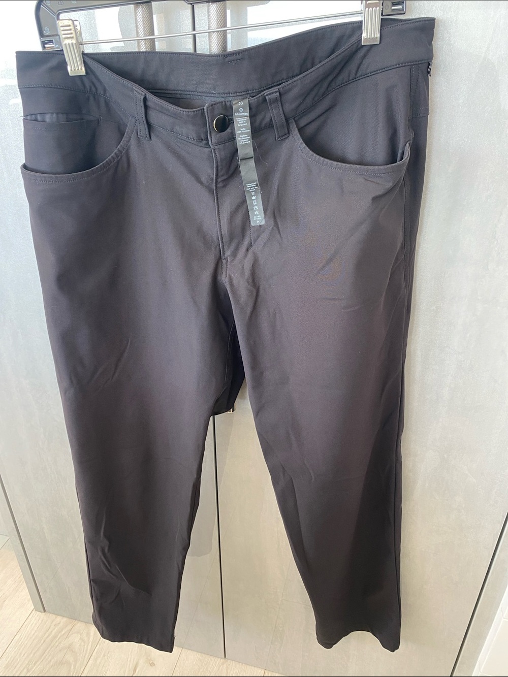 EUC lululemon athletica ABC Men's Black Stretch pants size 33
